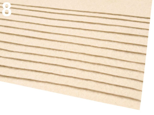 Plsť tl.1,1-1,4 mm (20x30cm) - vanilka