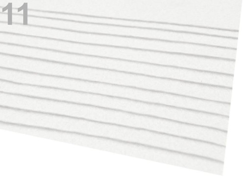 Plsť tl.1,1-1,4 mm (20x30cm) - bílá