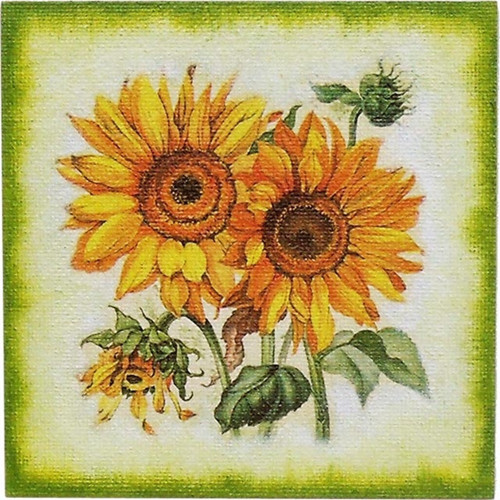 Obrázek decoupage bez rámečku: Slunečnice