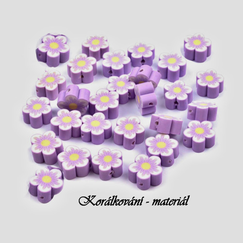 Fimo květ 6ks