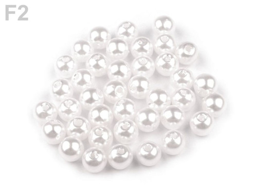 Korálky voskovky pr.6mm (20g) - bílá — foto 1