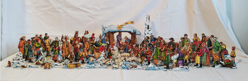 105 FIGUREK Venkovský kolorovaný betlém