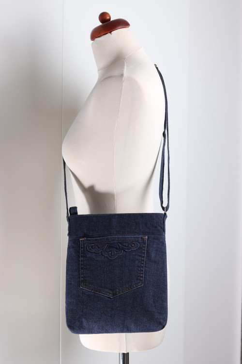 Džínová cross body tmavá — foto 1