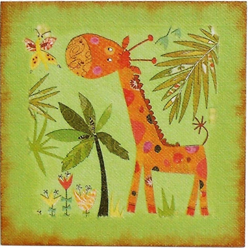 Obrázek 21x21: Veselé ZOO - žirafa