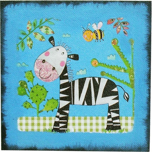 Obrázek 21x21: Veselé ZOO - zebra