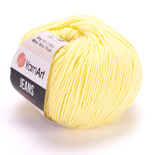 Příze Jeans - světle žlutá — foto 1