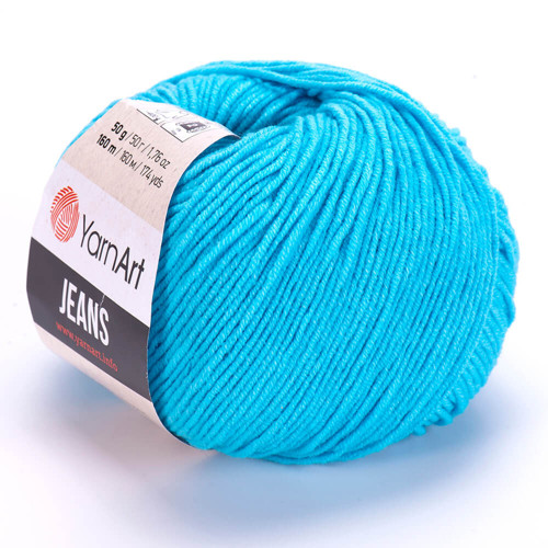 Příze Jeans - světle tyrkysová