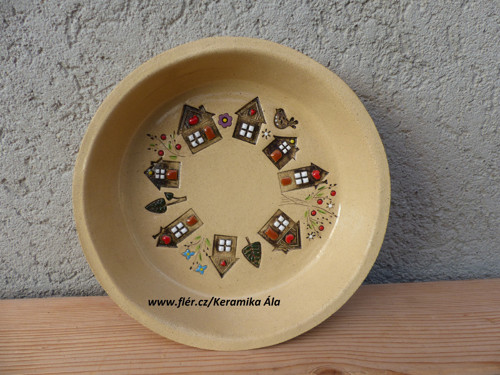 Miska s domečky SLEVA z 344,- — foto 1