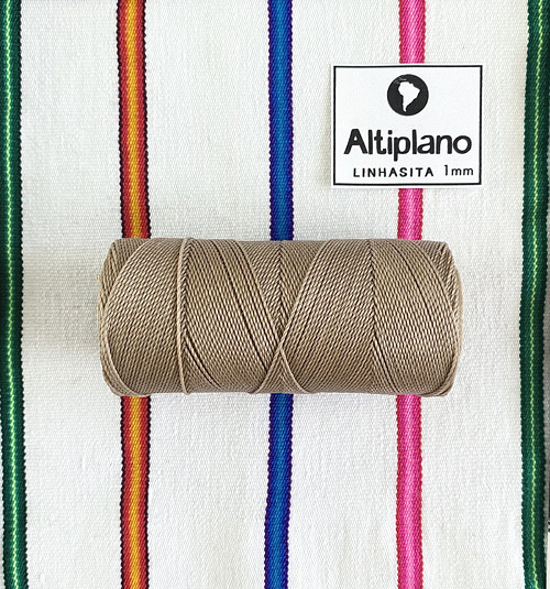 LINHASITA 1mm macramé 214 5metrů (hnědobéžová)