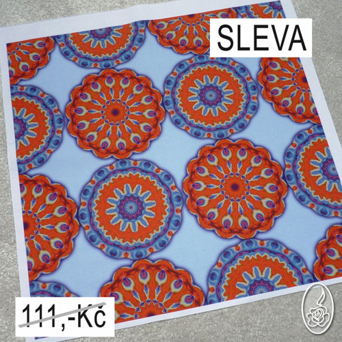 Autorská látka s mandalami - SLEVA — foto 1