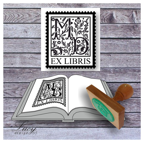 Personalizované ex libris razítko s monogramem