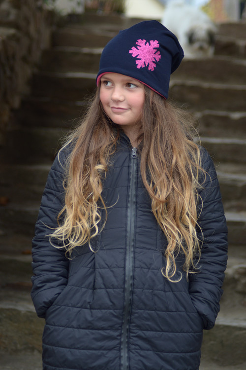 Čepička zimní šmoulí — foto 1