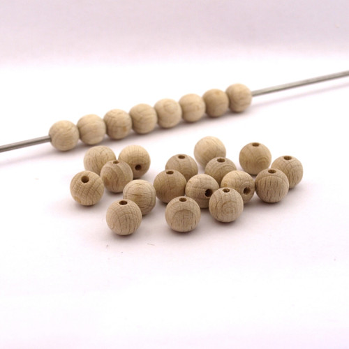 Dřevěné korálky GAMEWA Bukové 10mm (cena 35ks)