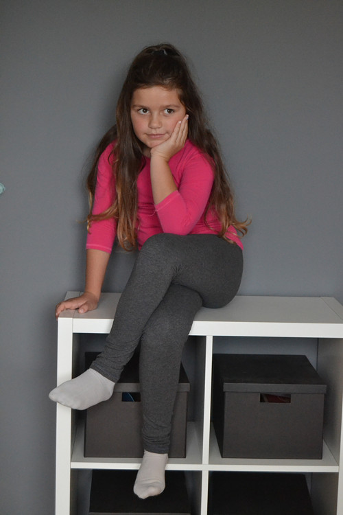 Legínky tmavě šedé — foto 1