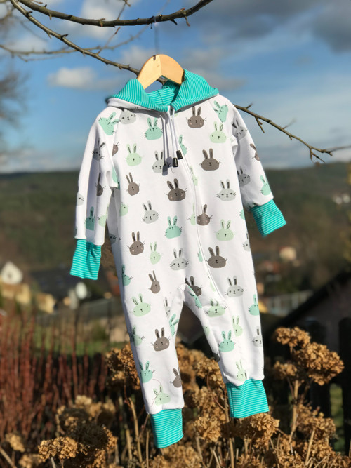 Dětský teplák. overal ZAJÍČKU, JAK SE MÁŠ?