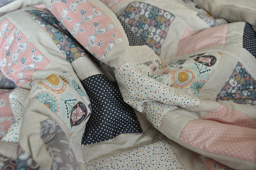 Velká patchwork deka/fleece a polštář-na přání