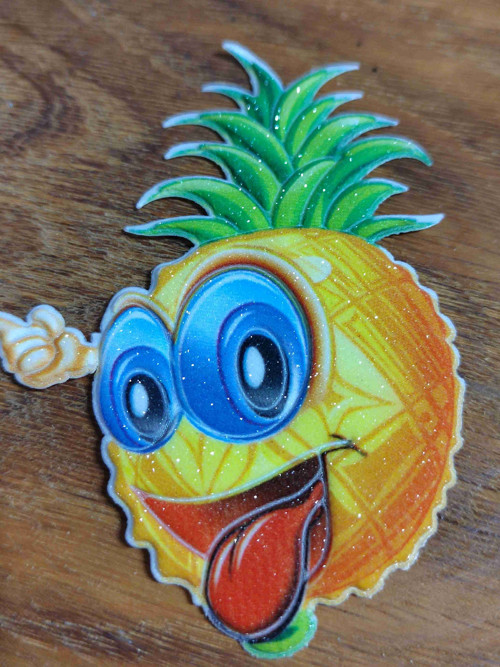 Nažehlovačka třpytivé ovoce ananas