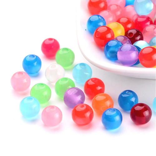 Akrylové korálky kočičí oči 8mm 20ks