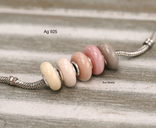 Sada Pastel I. - velikost SLIM, Ag 925 průvleky