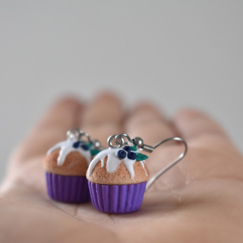 Cupcake náušnice - Chirurgická ocel