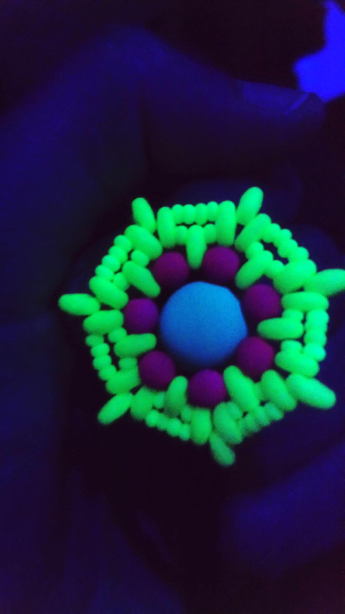 Náhrdelník Mandala Violet-Green