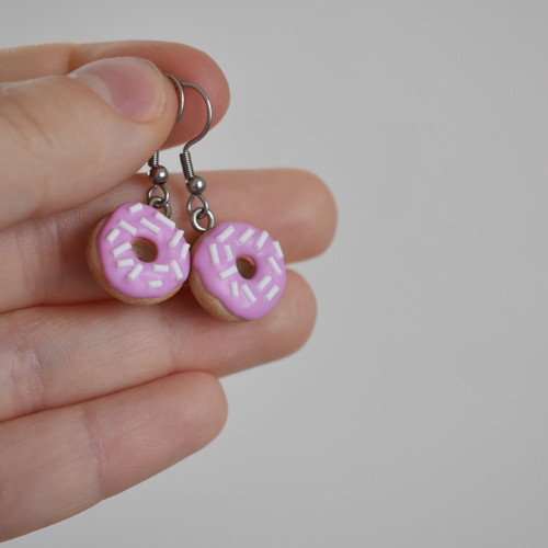 Donuty náušnice - Chirurgická ocel