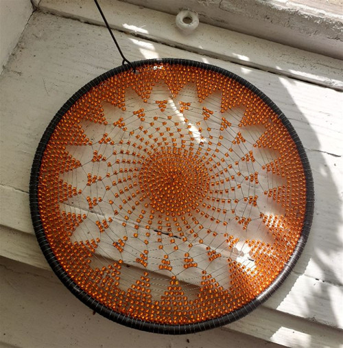 ,,Krajkované oranžové - 20 cm,, — foto 1