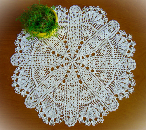 Kukuřička I. - v barvě bílé - 60 cm