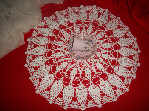 Šištice - v barvě bílé, 49 cm