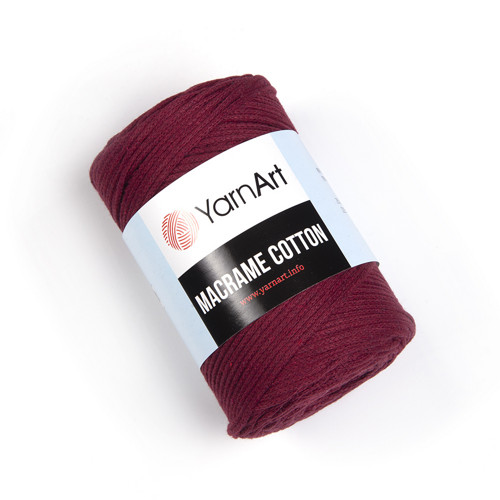 Příze Macrame Cotton - vínová — foto 1