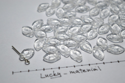 Čiré lístečky 12x7 mm .... 30 ks — foto 1