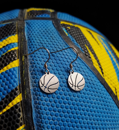 Basketbalové míče - náušničky