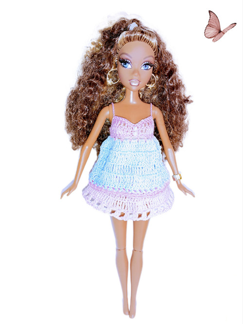 Top sukně obleček na barbie panenky