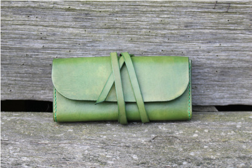 Psaníčko/pouzdro clutch z hladké hovězí kůže