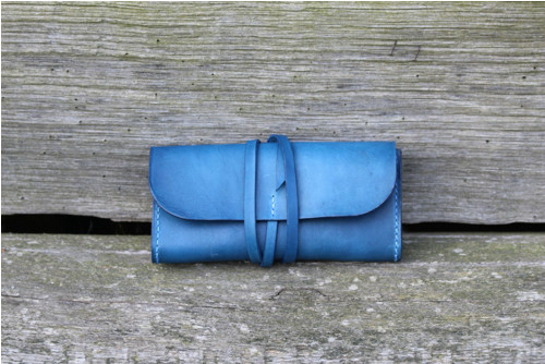 Psaníčko/pouzdro clutch z hladké hovězí kůže