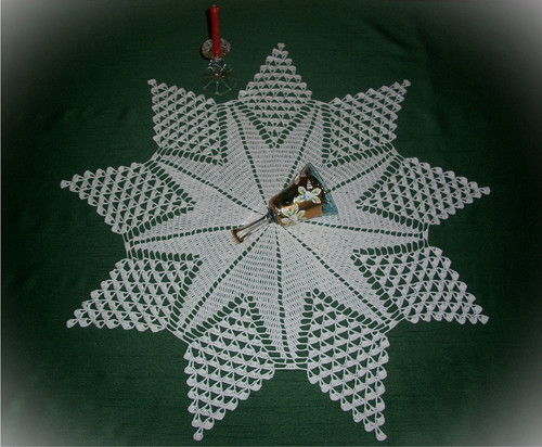 Sváteční - bílá Hvězda - průměr 70cm