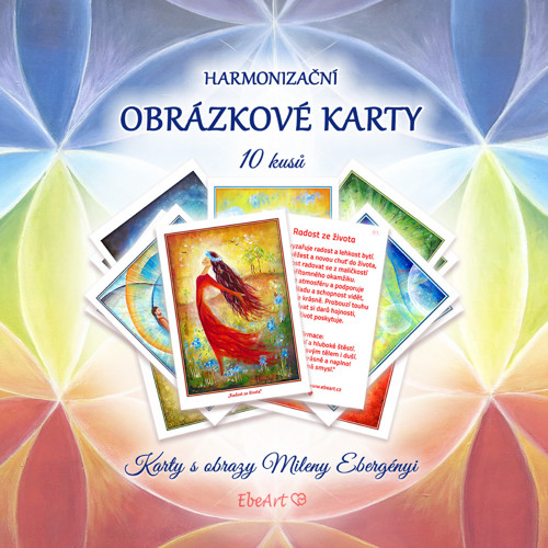 Harmonizační obrázkové karty s afirmacemi - 10kusů