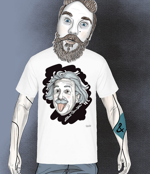 Pánské Tričko Albert Einstein