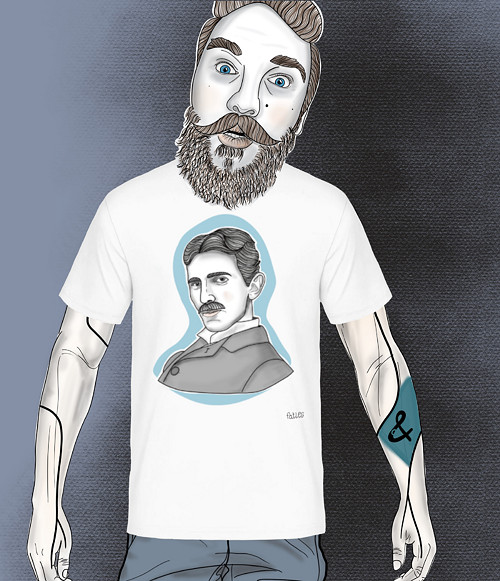 Pánské Tričko Nikola Tesla