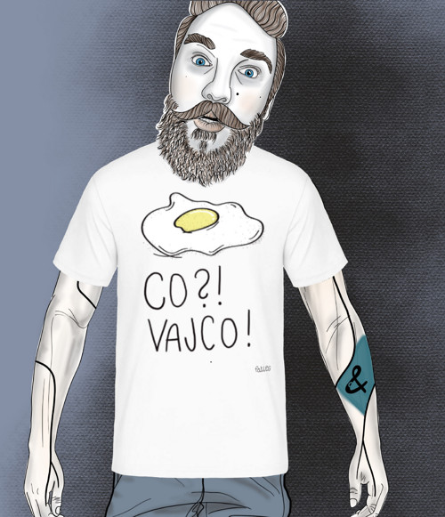 Pánské Tričko Co? Vajco!