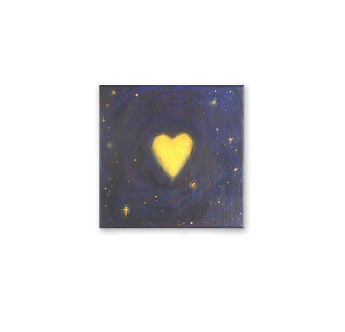 Srdce vesmíru / 20 x 20cm / plátno
