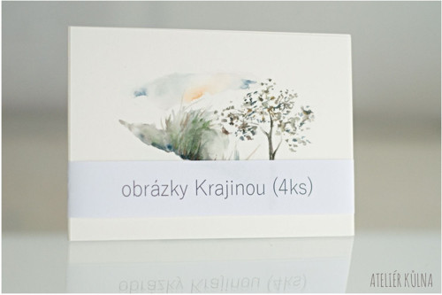 Krajinou - obrázky k zarámování (4ks)