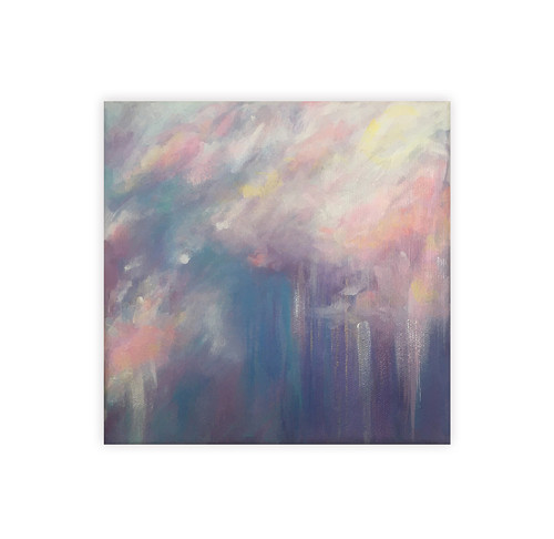 Miluju, když prší / 20 x 20cm / plátno