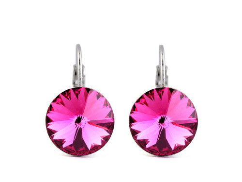 Rivolky Swarovski fuchsia