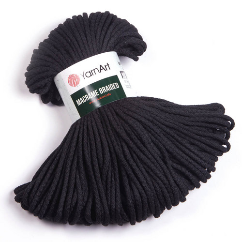 Příze Macrame Braided - černá — foto 1