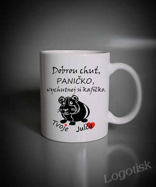 Hrnek Dobrou chuť paničko s Morčátkem
