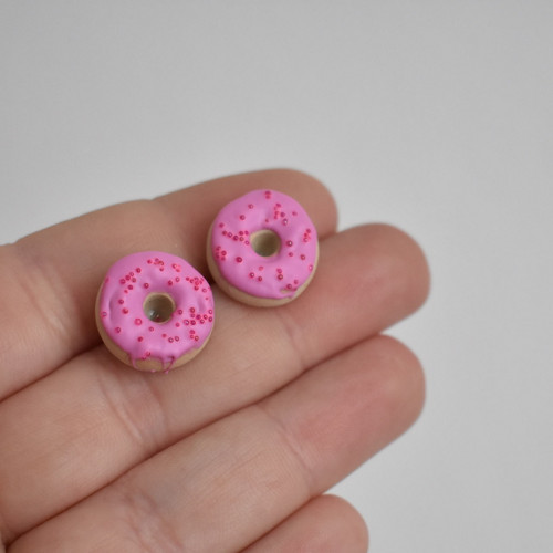 Donuty náušnice - Chirurgická ocel