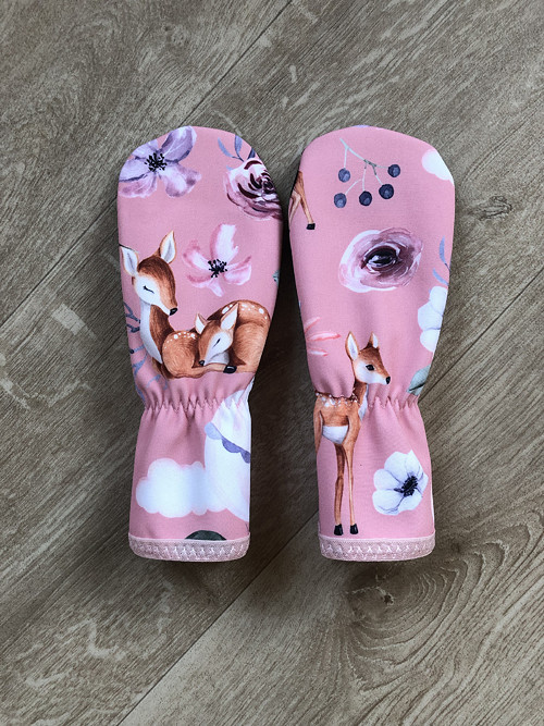 Softshellové rukavice srnky