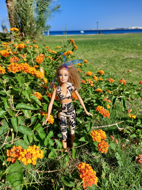 Legíny a top pro Barbie