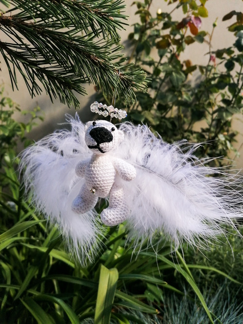 Angel Teddy - vánoční medvídek